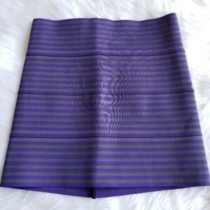 Pleasure Doing Business purple bandage sexy mini skirt size medium